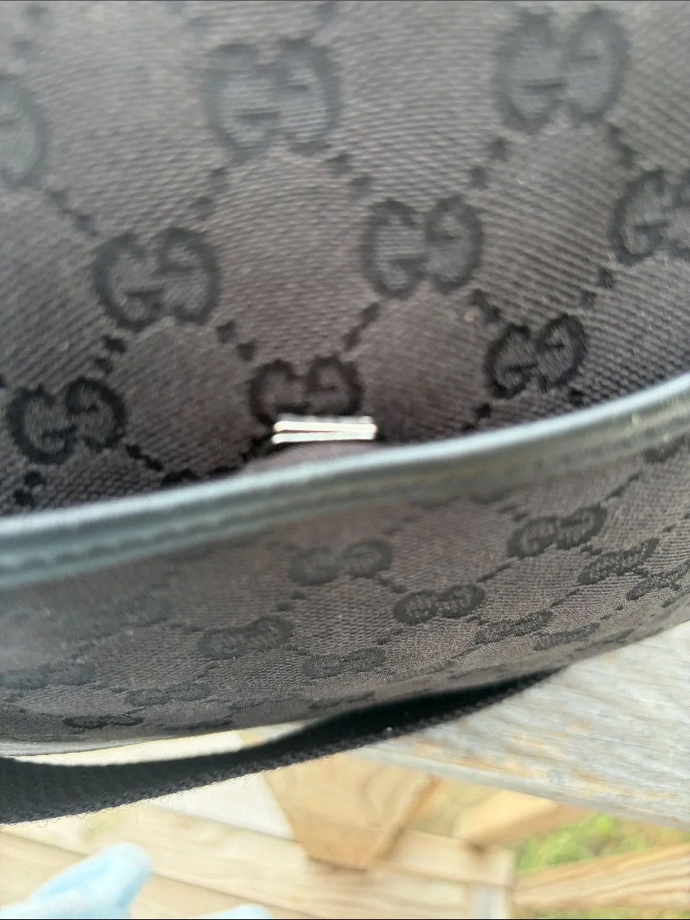 Gucci Messenger charcoal black Monogram Messenger Bag